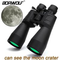 Borwolf 10-380X100 Zoom grossissement longue portée 10-60 fois Télescope de chasse Jumelles HD Professiona Zoom