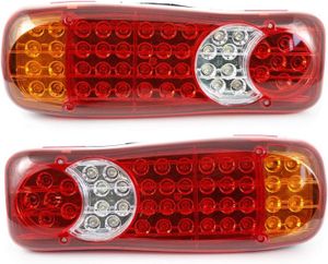 PHARES - OPTIQUES White, red, orange 2x feux arrière à LED 12V usage
