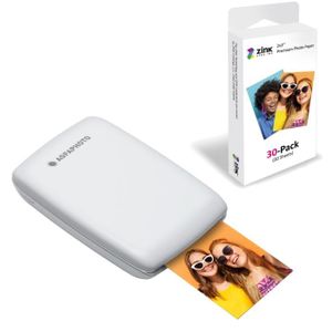 IMPRIMANTE AgfaPhoto Mini P.2 - Pack Imprimante Portable Zink