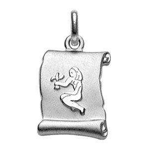 Charm Médaille Astrologique Vierge argenté - Les Paulinas