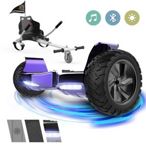 ACCESSOIRES HOVERBOARD Hoverboard Tout Terrain - RCB - 8.5 Pouces - Bluetooth LED - Hoverkart Karting