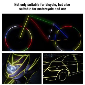 Autocollant de velo fluorescent de reflecteur de velo VTT Accessoires de  decalcomanie autocollants reflechissants jante de roue Arge - Cdiscount