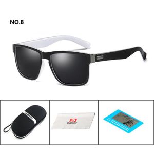 Lunettes De Soleil Polarisées UV400 - Monture Noire Carrée Plastique - Neuf Avec étiquettes