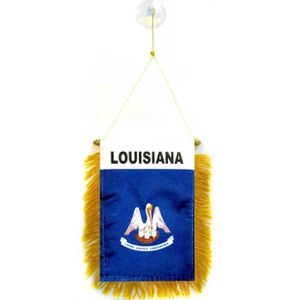 GUIRLANDE NON LUMINEUSE Fanion Louisiane 15x10cm - Etat américain - USA - 