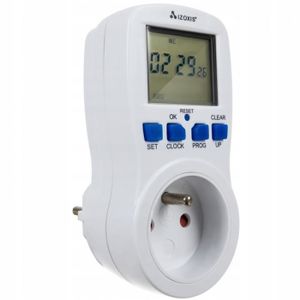 PRISE PROGRAMMABLE Minuterie pour prises électriques - 3 680 W - Blanc