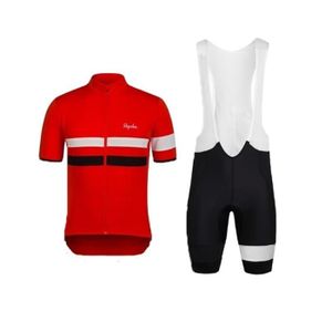 Homme RAPHA rouge à manches longues poches arrière cyclisme Core Jersey Taille S NEUF