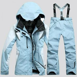 Cadeau Femme Hiver Chaud Combinaison Neige Extérieur Sports Pantalon Ski Suit Imperméable Combinaison pour Ski Sports ELECTRI Combinaison de Ski Femme