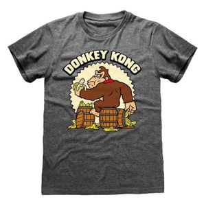 T-SHIRT T-shirt Nintendo Donkey Kong gris chiné pour homme
