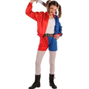 Tirgerca Déguisement Harley Squad Costume, Quinn Cosplay Costume Enfant
