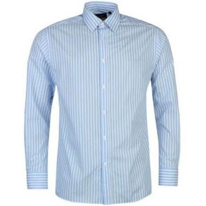 CHEMISE - CHEMISETTE Chemise Homme Pierre Cardin Rayée Bleu et Blanche