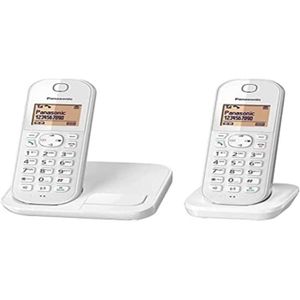 Téléphone fixe Téléphone sans fil DECT Panasonic KX-TGC412 Blanc