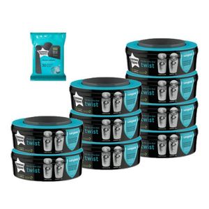 90 lingettes Tommee Tippee pour TEC et Twist/&Click et MK Sangenic Recharge lot de 18