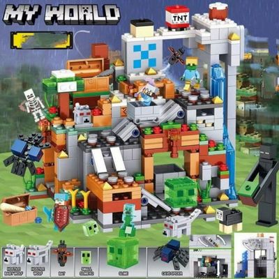 Blocs De Construction Magnétiques Minecraft Pour Enfants - 100 Pièces, Boîte De Rangement