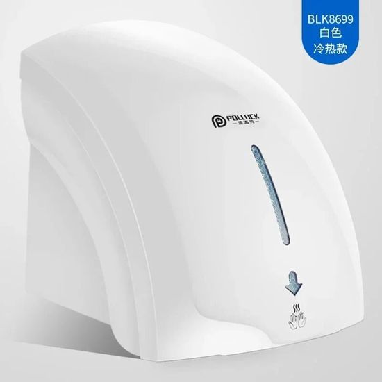 Sèche-mains Automatique Capteur Intelligent - Doré, 850W, Vent Chaud/froid - Pour Toilettes Maison Et Bureau - 11
