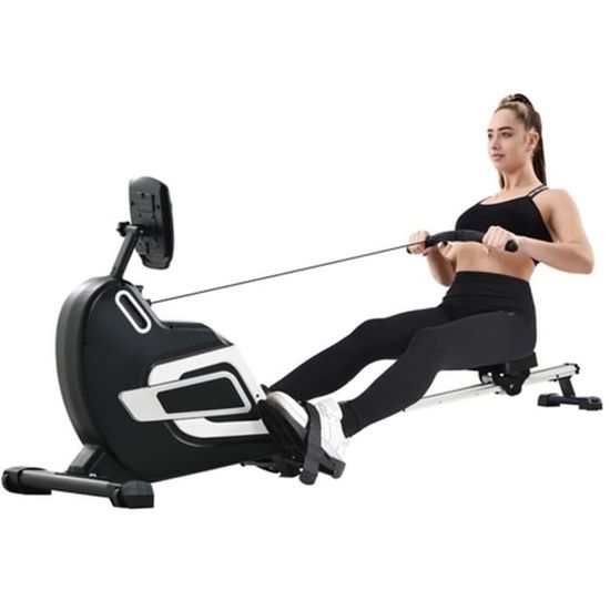 Rameur Appartement Pliable 16 Niveaux Résistance Magnétique – Fitness Adulte Jusqu’à 160 Kg