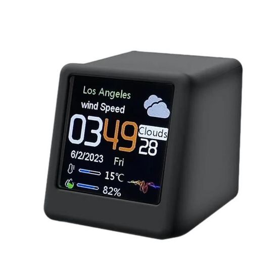Kit Horloge Météo Colcolo DIY - Station Météo Miniature - Température Et Humidité - 4.8cm