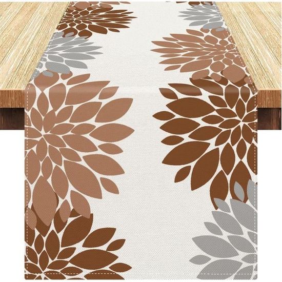 Chemins De Table En Lin Lavables, Table De Nuit Boho Bleu