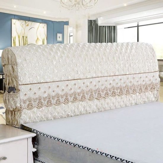 Couvre-Lit Matelassé Coton Lavé Haut De Gamme - Protège-Matelas Avec Drap-Housse Intégré - Taie 48x74cm (2 Pcs)