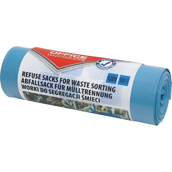 Sacchi Per Spazzatura 120L - 10 Pezzi, Blu, LDPE, Per Carta Riciclata - Foto 8
