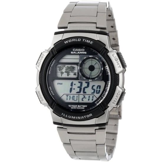 jam tangan casio illuminator world time