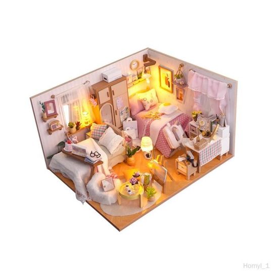 YunYe Kit Maison Miniature  Mini Maison de poupée en Bois 3D avec
