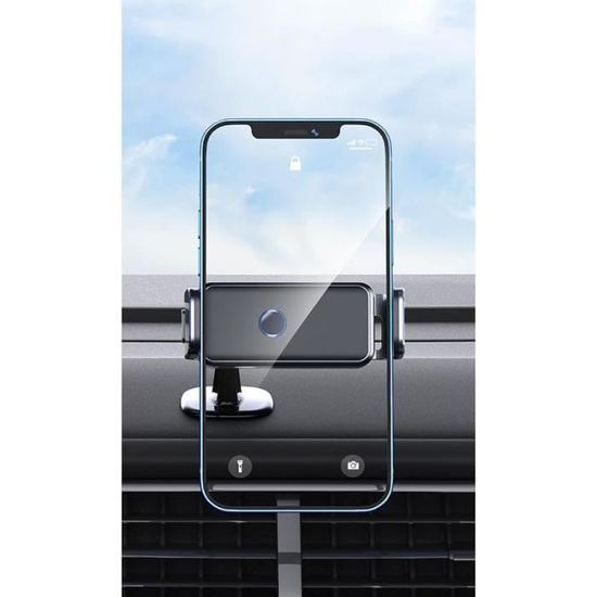 Support Téléphone Voiture Universel TOPK - Fixation Grille D'aération Ou Tableau De Bord - Neuf