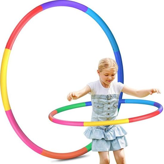 Hula Hoop Fitness Démontable 8 Sections – ABS, Léger, Personnalisable En Poids, Diamètre 80 Cm, Pour Maison Et Gym