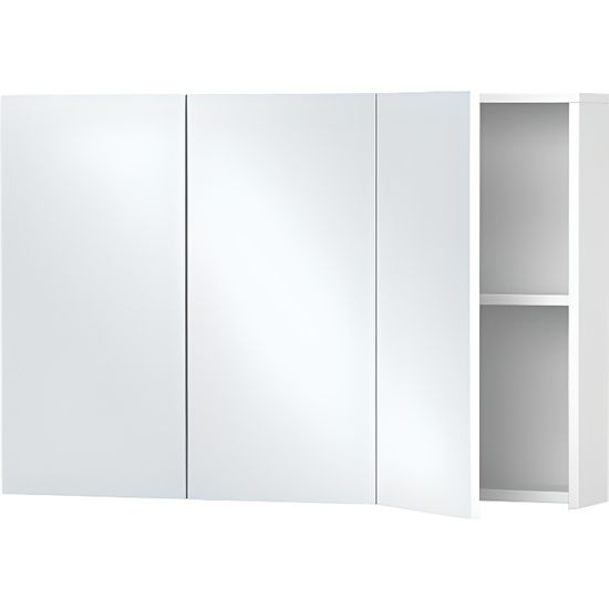 Armoire de toilette trois portes miroirs 60x90cm PRADEL