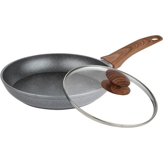 Poêle Induction 28 Cm Antiadhésive Long Manche - TomPress Neuf