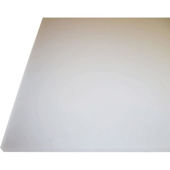 BT Metall Plaque de verre acrylique PMMA XT (Plexiglas), blanc opalin,  surface lisse de 4 mm d'épaisseur, verre dépoli, transmis111 - Cdiscount  Bricolage