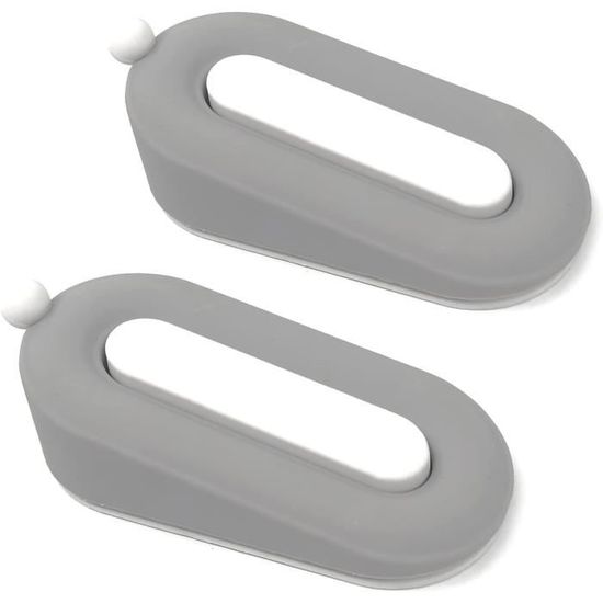 Butoirs De Porte En Silicone – Lot De Cales D'arrêt – Protection Murale – Noir