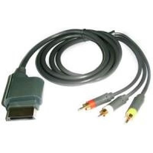Adapt gX Xbox 360 AV cable, 1,8 m, 3 x RCA, Mâle-Mâle, Noir