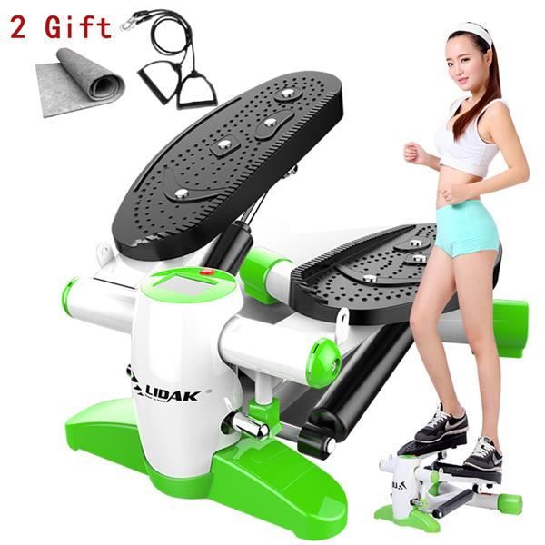 multi-fonctionnel Mini tapis de course avec corde de traction et tapis Massage pied Fitness Steppers silencieux perdre