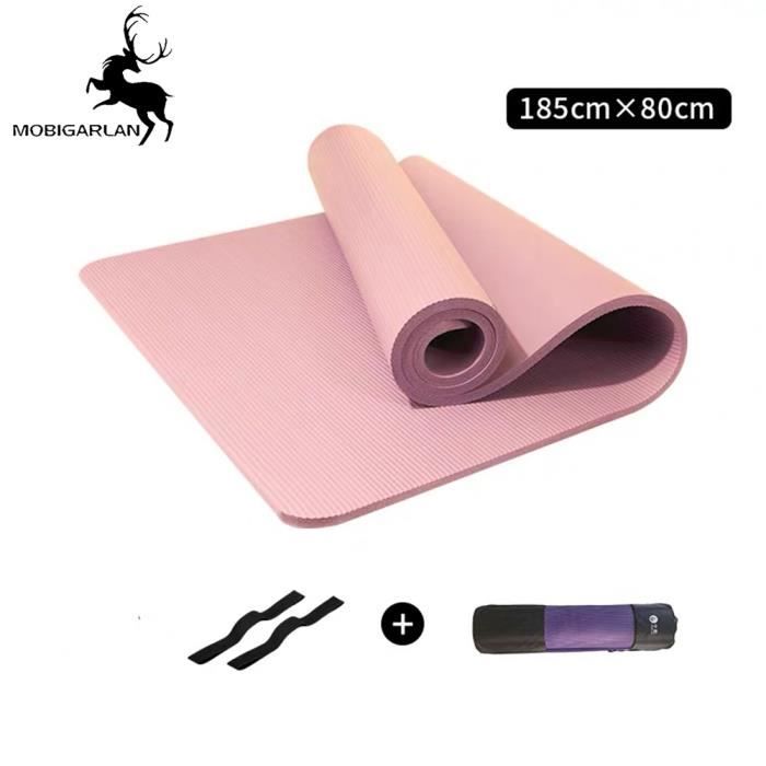 Tapis de Yoga Antidérapant - Tapis Yoga Antidérapant Écologique - Tapis pour Yoga Et Pilate - Matelas Yoga - Yoga Mat 185 x 80 cm