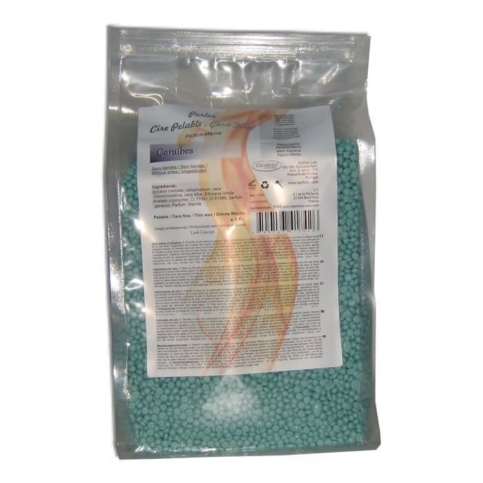 1kg cire à épiler pelable pour épilation intégrale, Intimicire Caraïbe
