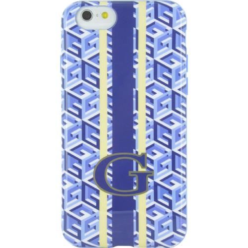 GUESS Coque semi-rigide imprimé cubique - Pour iPhone 6 / 6S - Bleu et Blanc