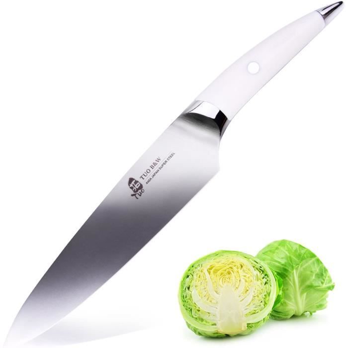 COUTEAU Couteau de Chef Professionnel Acier Japonais de 440A & Poigné e Ergonomique TC0201W-20.30cm 257
