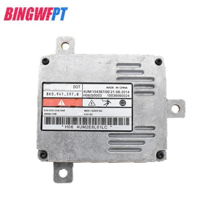 Red sticker -8K0 941 597 B HIDS xénon Ballast unité de commande pour A4 A6 A3 Q3 HID D3S N10721805 lampes à décharge de gaz 8K094159