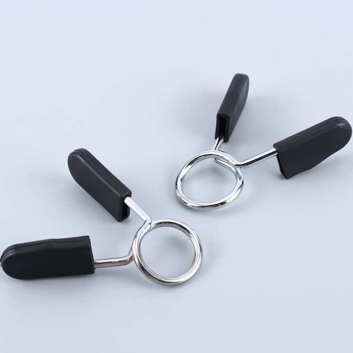 1 paire 25mm barre de poids gym barber collier de printemps clip haltère de verrouillage outil de serrage HB047