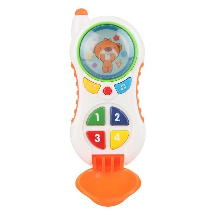 Drfeify appel téléphonique pour enfant Bébé téléphone portable jouet bébé jouet éducatif mobile téléphone avec son et
