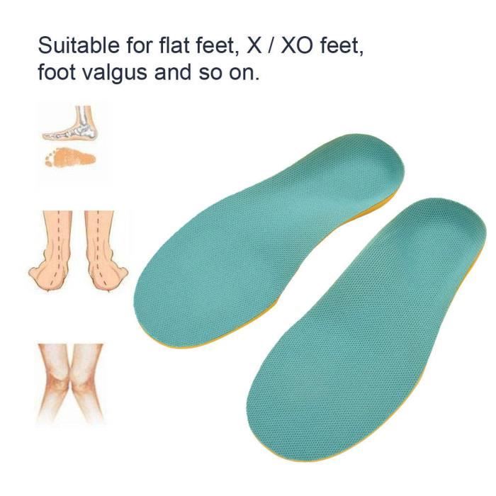 Zerodis Semelles orthopédiques Orthotic Corrective Arch Support Cushion Shoe Inserts Semelles Pads pour enfants