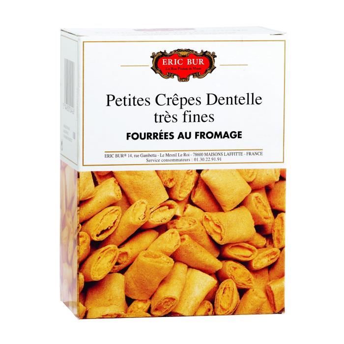 ERIC BUR Crêpes dentelles Fourrées au Fromage - 125 g