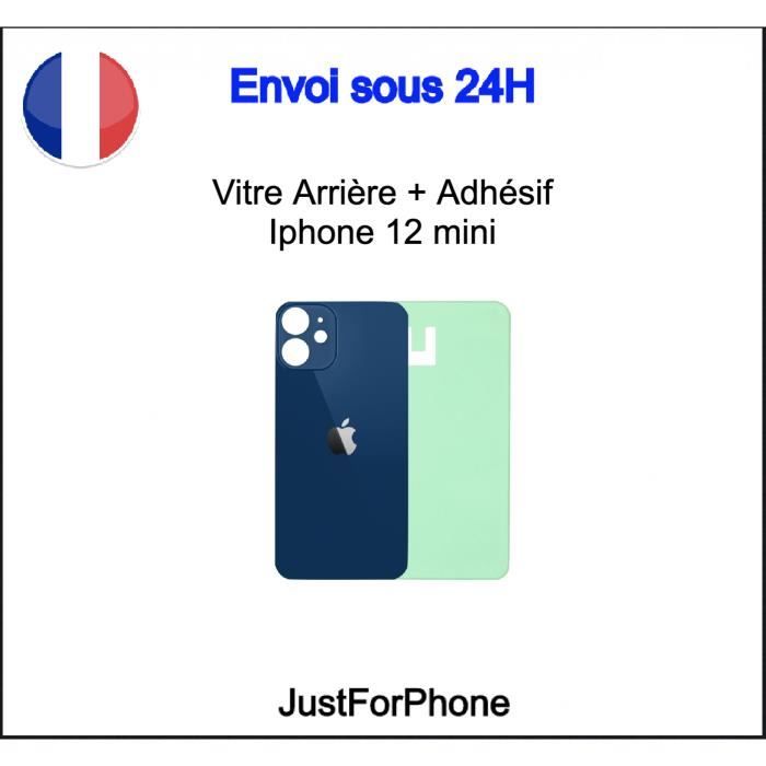 Vitre Arrière Iphone 12 Mini Bleu Adhésif