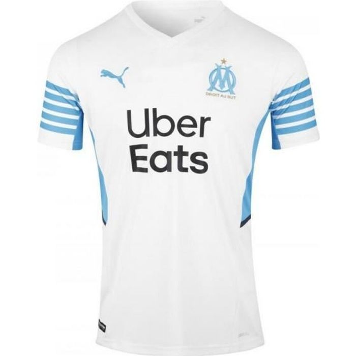 Nouveau Maillot Homme Puma OM Olympique de Marseille Domicile Saison 2021-2022
