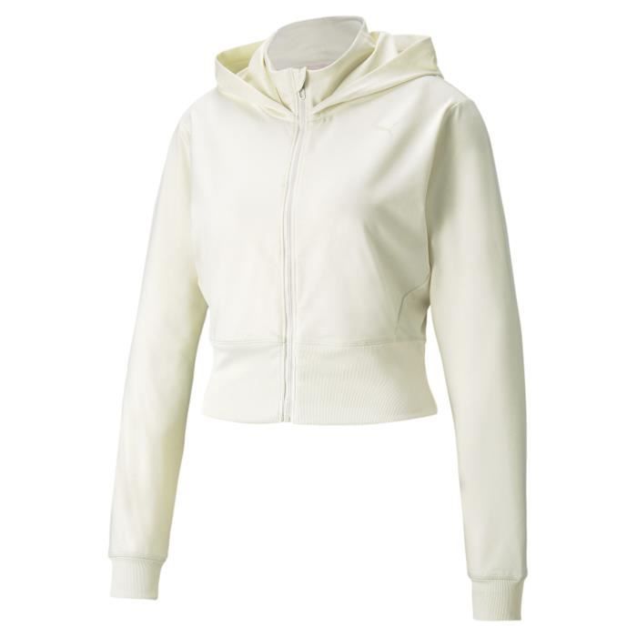 Veste femme Puma Studio Yogini - blanc ivoire