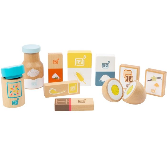 Small Foot toy food Chef pâtissier en bois junior 10 pièces