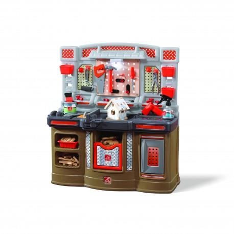 Step2 Atelier établi Big Builders Pro jouet enfant 3 ans en plastique solide