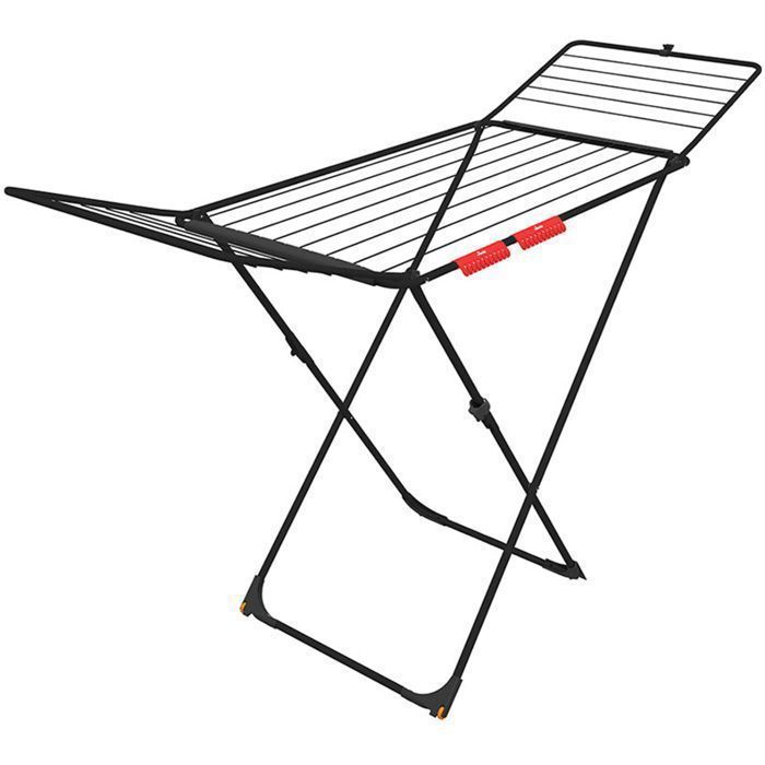 Séchoir à Linge Télescopique Extensible - 11 Barres, Surface 7,5 M² - Largeur Réglable 36-69 Cm - Pliable, Supporte 15 Kg