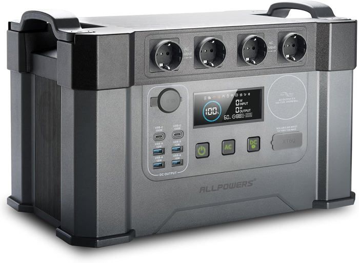 Centrale électrique portable - ALLPOWERS - S2000 Pro - 1451Wh - 2 400W (4 000W pic) - MPPT Bluetooth
