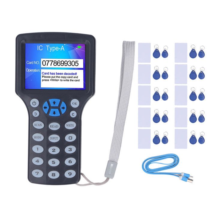 Duplicateur De Cartes RFID NFC - Lecteur/Copieur Fréquence Complète, Simulation NFC, Batterie Intégrée